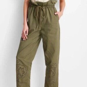 Future Collective Olive Green Flower Pants